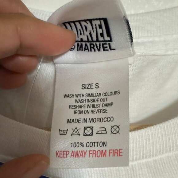 Marvel WandaVision “A Love Like You’ve Never Seen!” White Graphic Tee - Size S - Picture 3 of 6